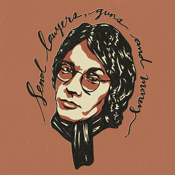 Illustration of Warren Zevon by Amadea Schenk