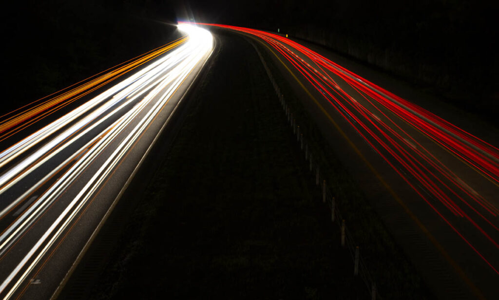 Traffic at night