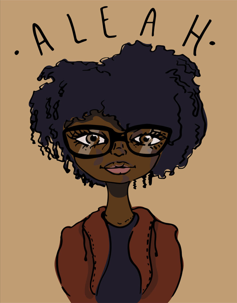 Aleah, Caricature