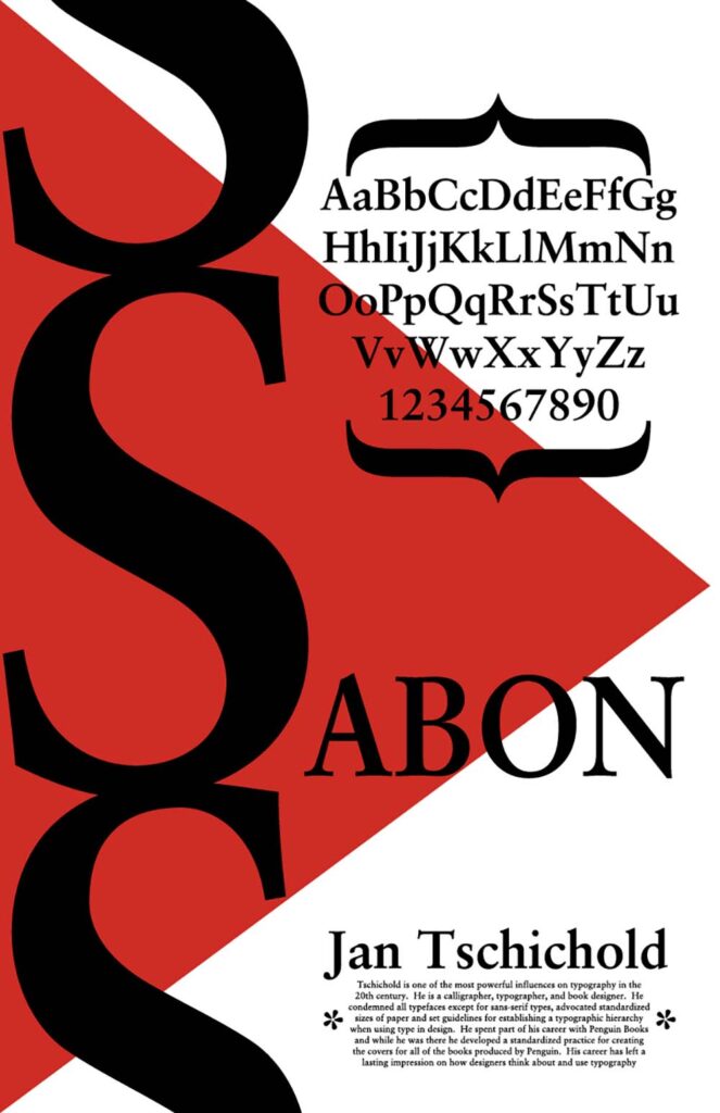 Sabon Font Poster