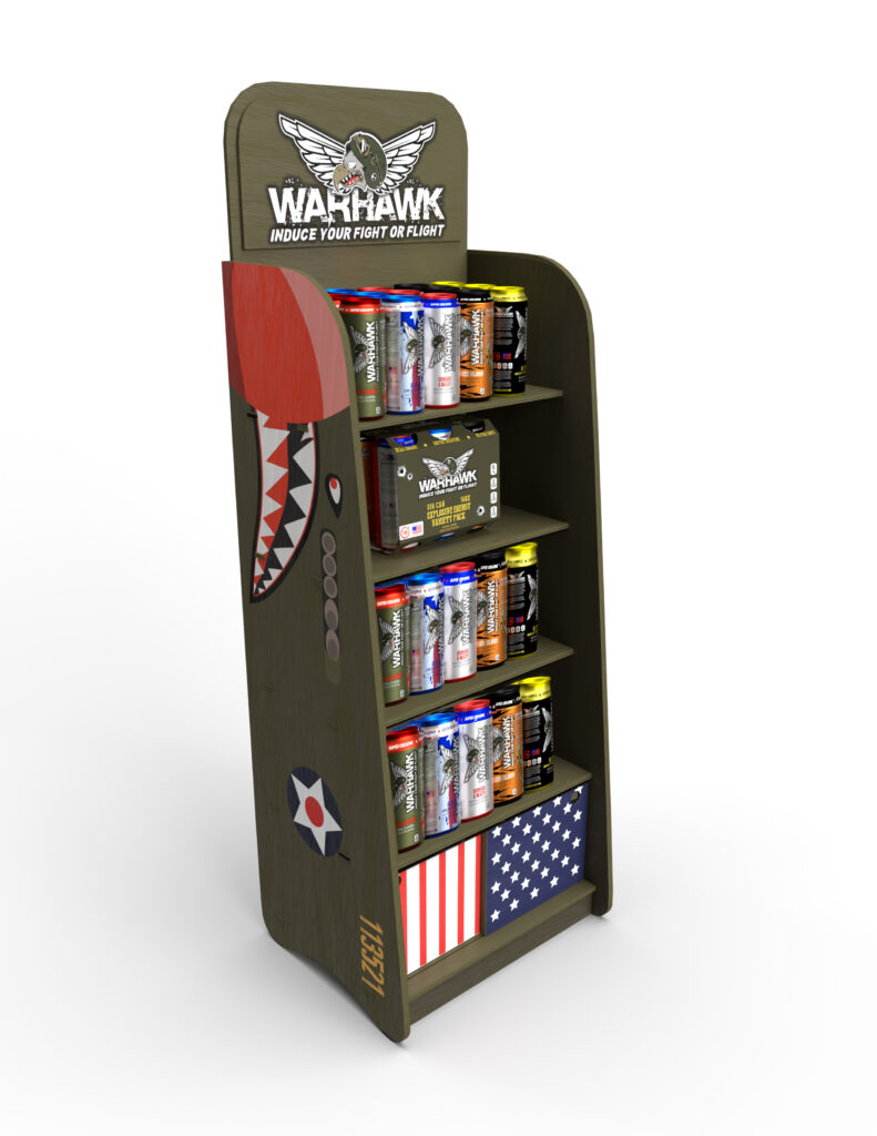 Warhawk Energy Drink Point of Purchase Display